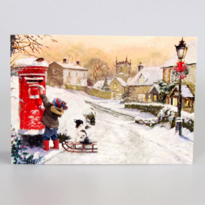 Snowy Village Scene Christmas Cards