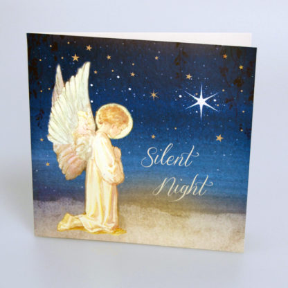 Silent Night Angel Christmas Cards