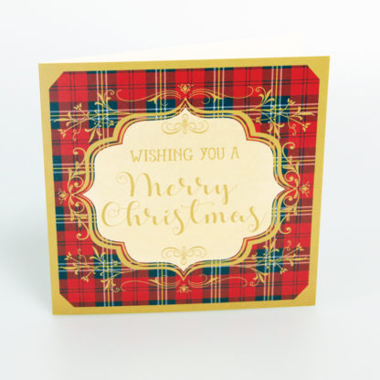 Tartan Merry Christmas Cards
