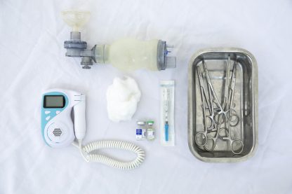 Vaccinations and needle, delivery kit, equipment to listen to the baby's heartbeat, and equipment to give a baby oxygen.

General Hospital maternity ward is funded by UK Aid