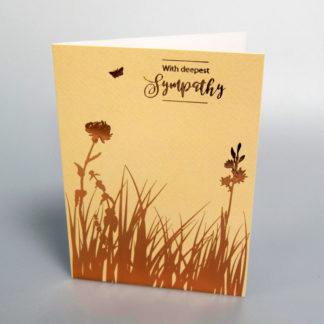 Sympathy greeting card