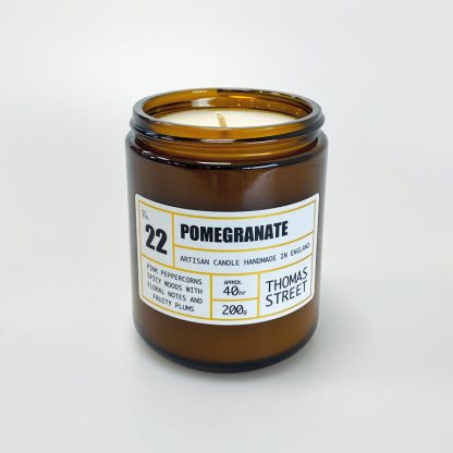Pomegranate Glass Candle