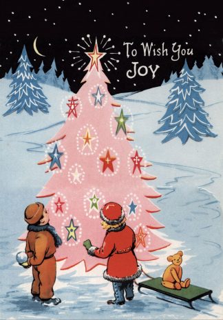 Vintage Tree Christmas Card