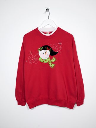 Sparkling Snowman Christmas Jumper