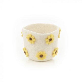 Felt Flower Pot