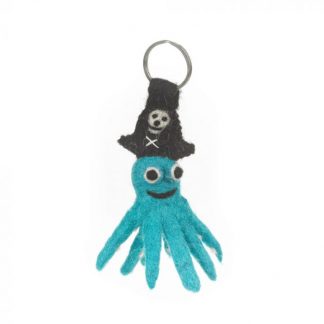 Felt Octopus Keyring