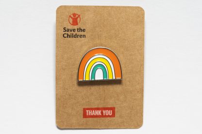 Rainbow wedding pin badge