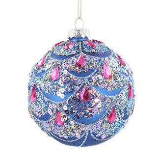 Blue Swag Tree Decoration