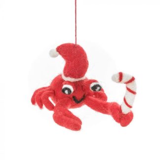Felt Crab Christmas Tree Decoration